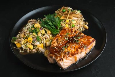 Salmón Teriyaki